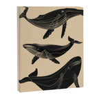 Modern Minimalist Abstract Whales 1 Canvas Print Gallery Image 6