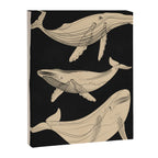 Modern Minimalist Abstract Whales 3 Canvas Print Gallery Image 6