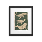 Modern Minimalist Abstract Whales 4 Framed Art Print Gallery Image 5