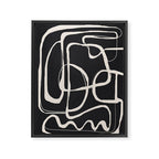 Modern Minimalist One Line Art 1 Framed Canvas Print Gallery Image 6