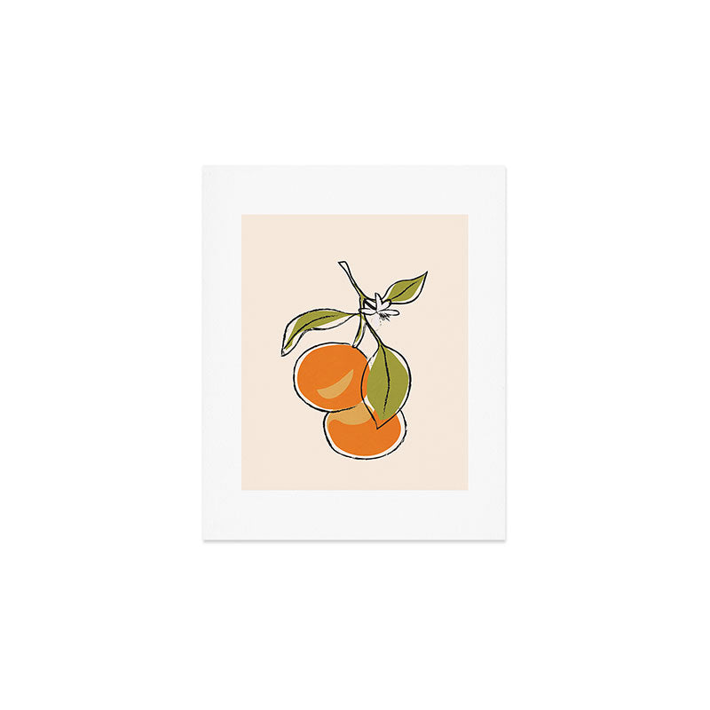 Modern Minimalist Oranges Art Print Gallery Image 1