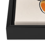 Modern Minimalist Oranges Framed Canvas Print Gallery Image 3