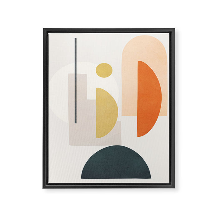 Modern Shapes 01 Framed Canvas Print Gallery Image 1