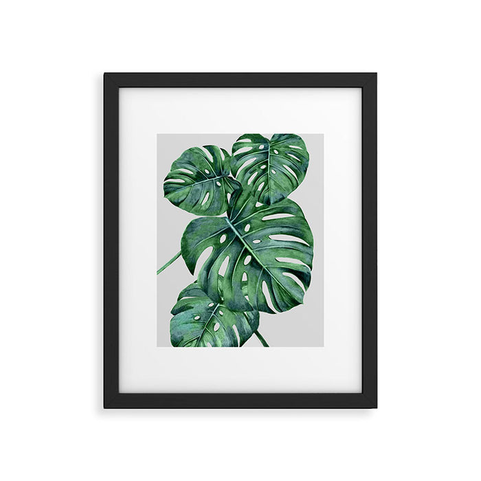 Monstera Framed Art Print Gallery Image 1