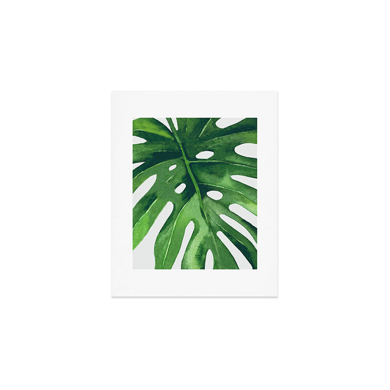 Monstera Leaf Art Print Gallery Image 1