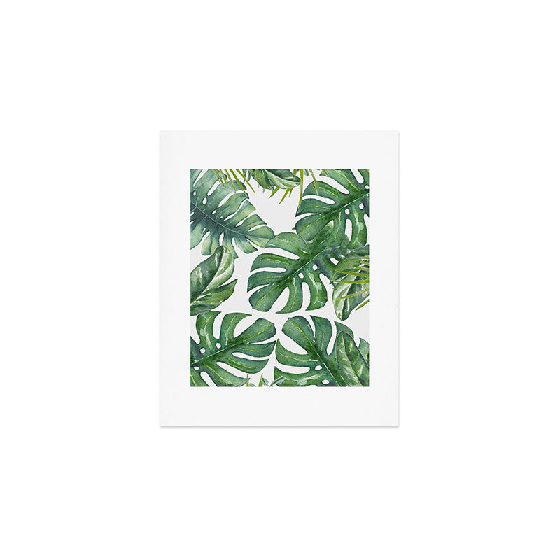 Monstera Leaves Art Print Gallery Image 1