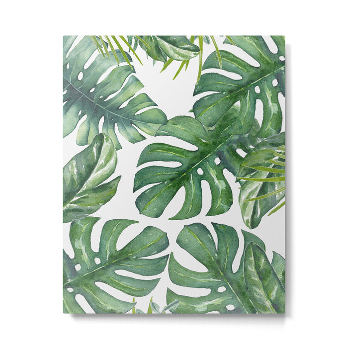 Monstera Leaves Metal Print Gallery Image 1