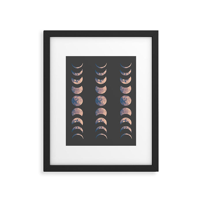 Moon Phases Framed Art Print Gallery Image 1