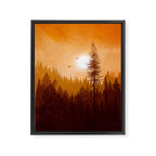 Morning Mountain Mist 1 Framed Canvas Print Gallery Image 8