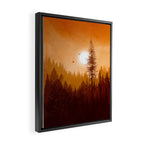 Morning Mountain Mist 1 Framed Canvas Print Gallery Image 2