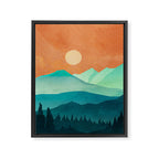 Morning Mountain Mist 2 Framed Canvas Print Gallery Image 8