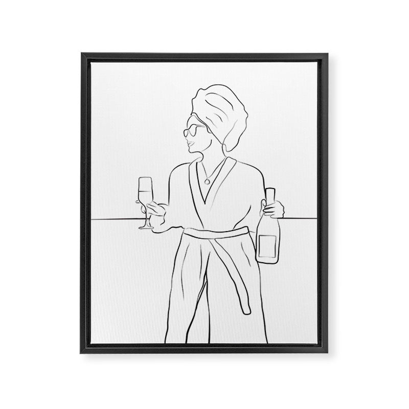 Morning Wine Framed Canvas Print Gallery Image 6