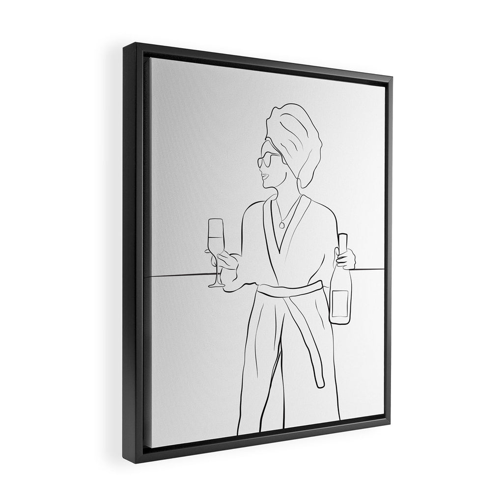 Morning Wine Framed Canvas Print Gallery Image 2