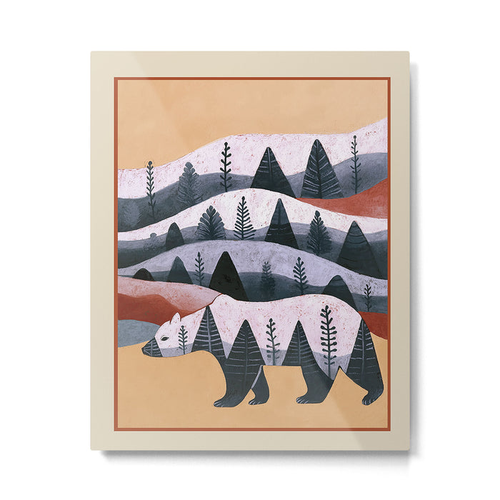 Mountain Bear Metal Print Gallery Image 1