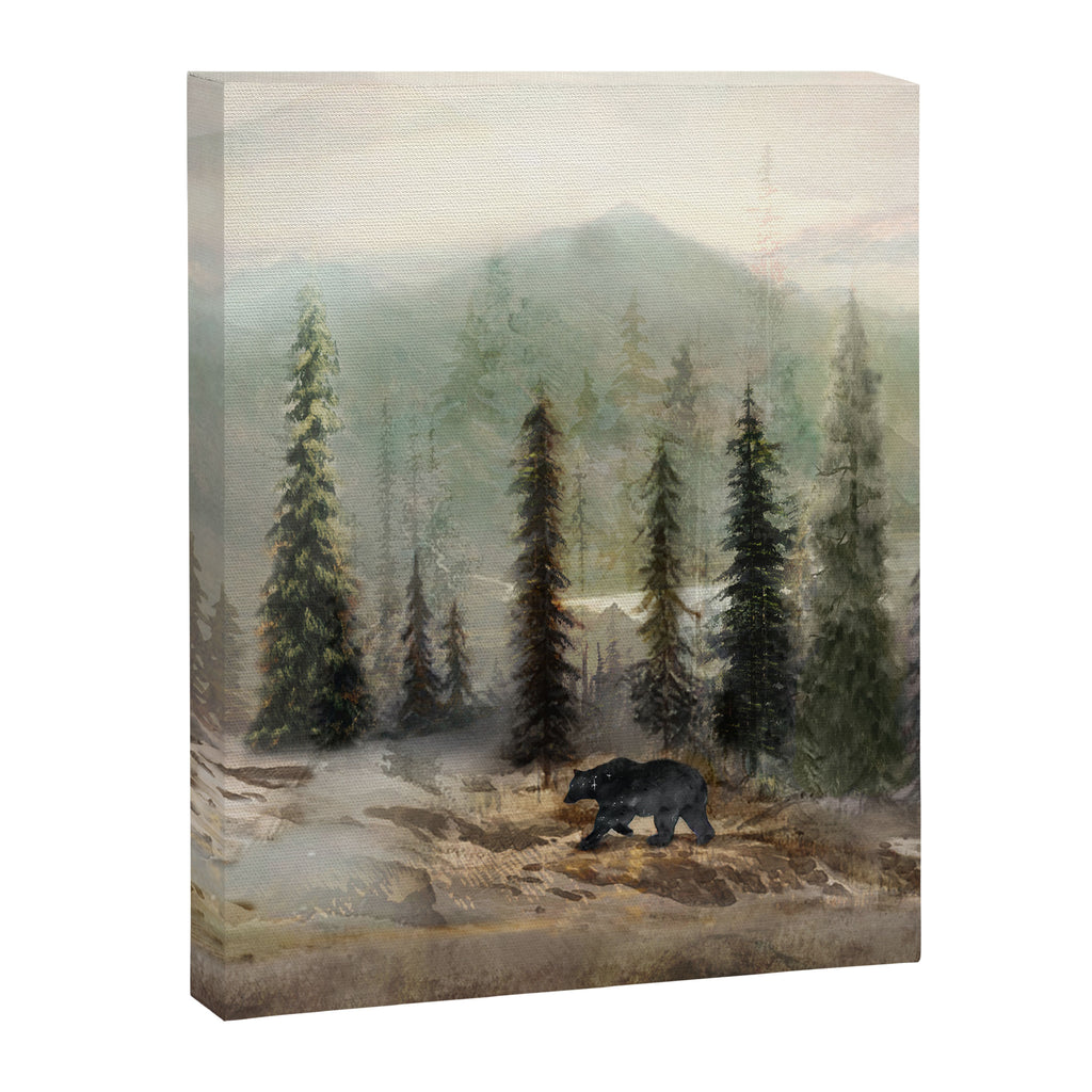 Mountain Black Bear Canvas Print Gallery Image 3
