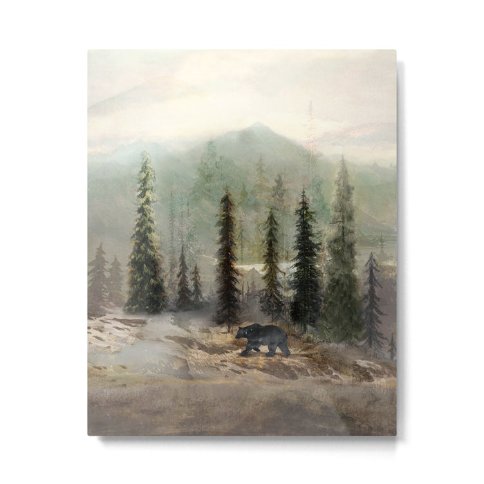Mountain Black Bear Metal Print Gallery Image 1