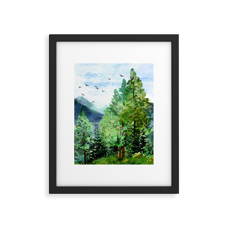 Mountain Forest Framed Art Print Gallery Image 5