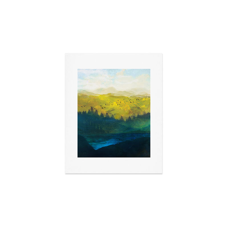 Mountain Lake Art Print Gallery Image 1