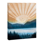 Mountain Lake Sunrise Canvas Print Gallery Image 8