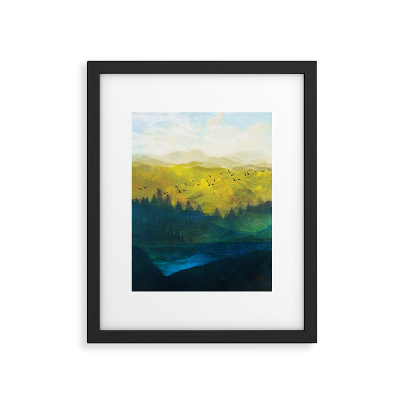 Mountain Lake Framed Art Print Gallery Image 4