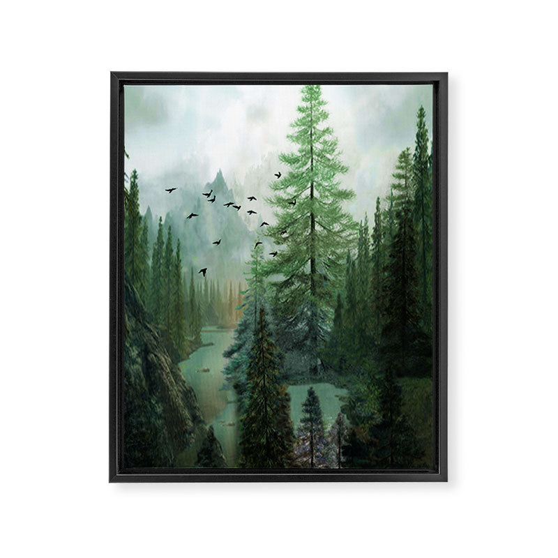 Mountain Morning 2 Framed Canvas Print Gallery Image 6