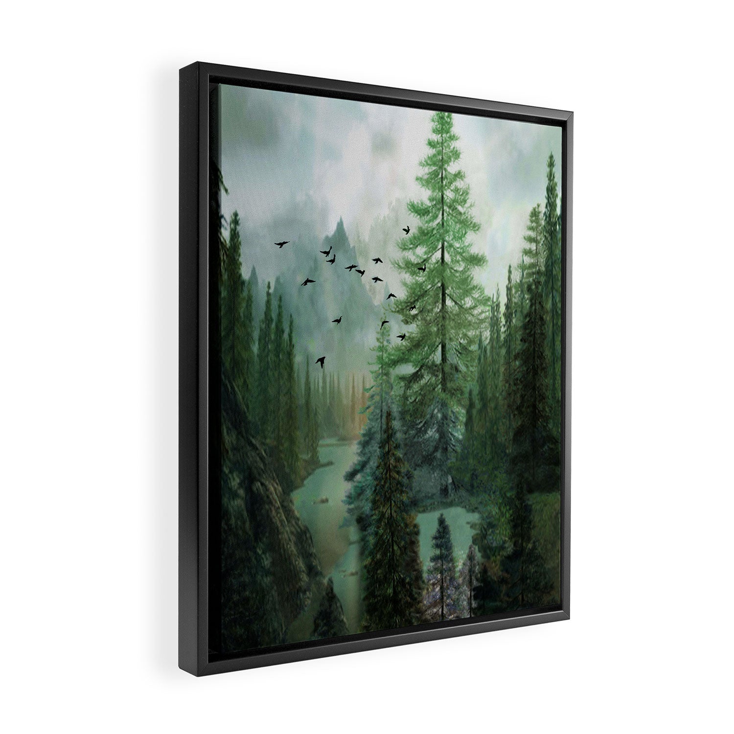 Mountain Morning 2 Framed Canvas Print Gallery Image 2