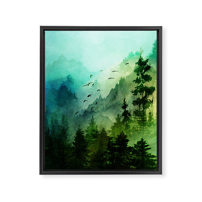 Mountain Morning Framed Canvas Print Gallery Image 6