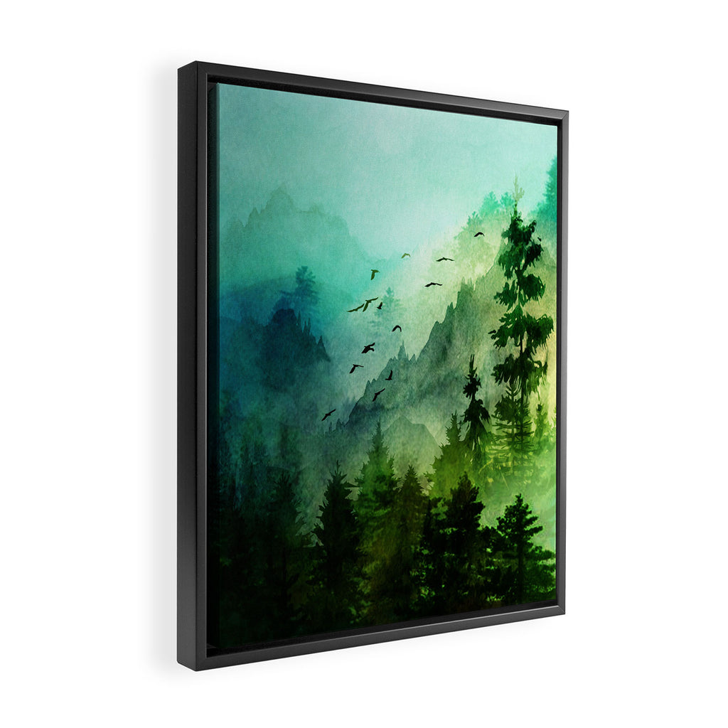 Mountain Morning Framed Canvas Print Gallery Image 2