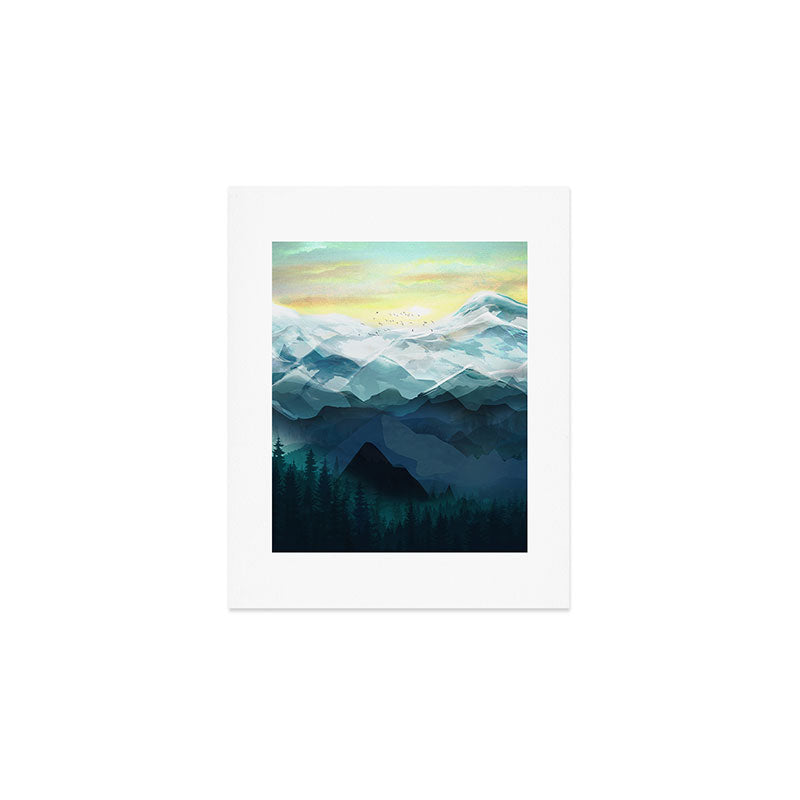 Mountain Range Art Print Gallery Image 1