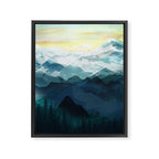 Mountain Range Framed Canvas Print Gallery Image 8