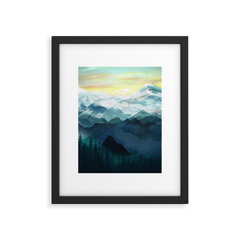 Mountain Range Framed Art Print Gallery Image 4