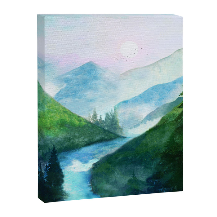 Mountain River Canvas Print Gallery Image 1