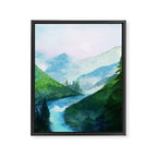 Mountain River Framed Canvas Print Gallery Image 8