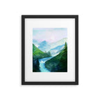 Mountain River Framed Art Print Gallery Image 6