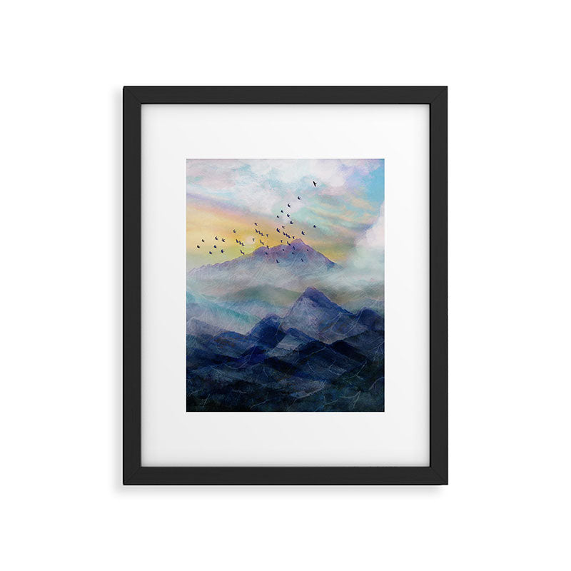 Mountain Sunrise Framed Art Print Gallery Image 4