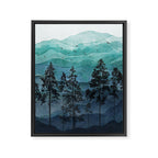 Mountains II Framed Canvas Print Gallery Image 8
