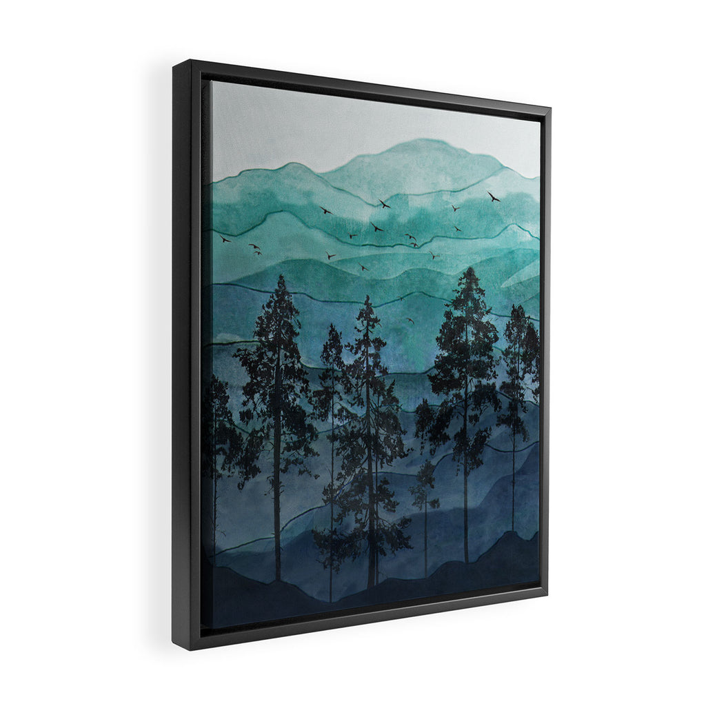 Mountains II Framed Canvas Print Gallery Image 2