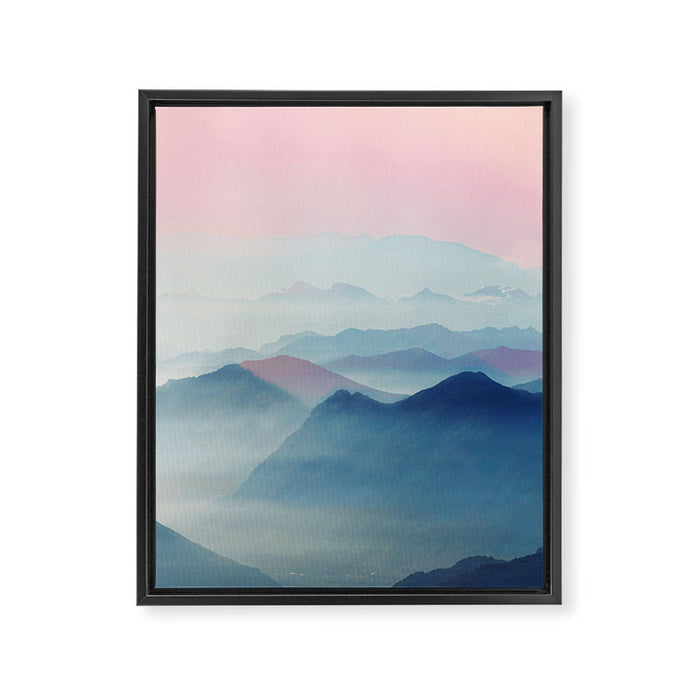 Mountains Framed Canvas Print Gallery Image 1