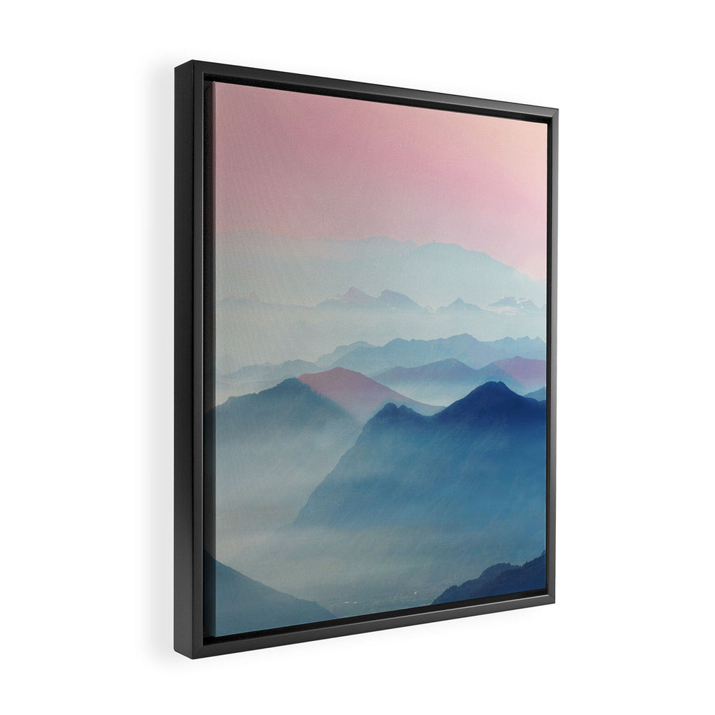 Mountains Framed Canvas Print Gallery Image 2