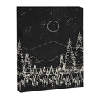 Night Forest Linescape Canvas Print Gallery Image 8