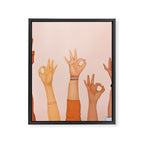 OK Framed Canvas Print Gallery Image 6