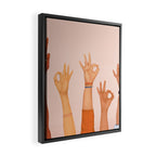 OK Framed Canvas Print Gallery Image 2