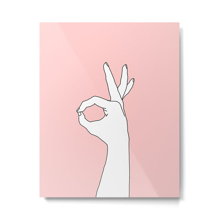 OK  OK  OK Metal Print Gallery Image 1