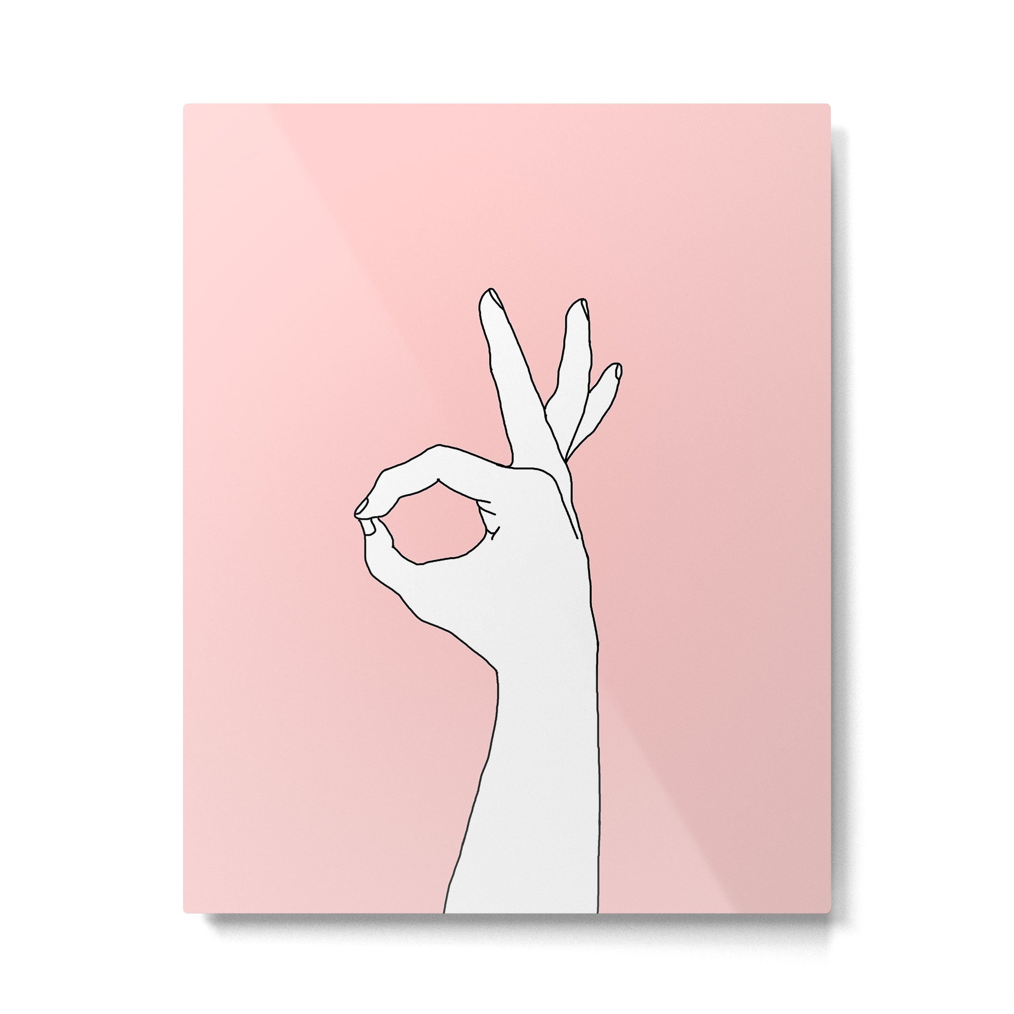 OK  OK  OK Metal Print Gallery Image 4
