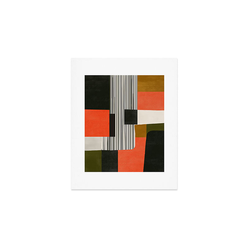Orange Interval Art Print Gallery Image 1