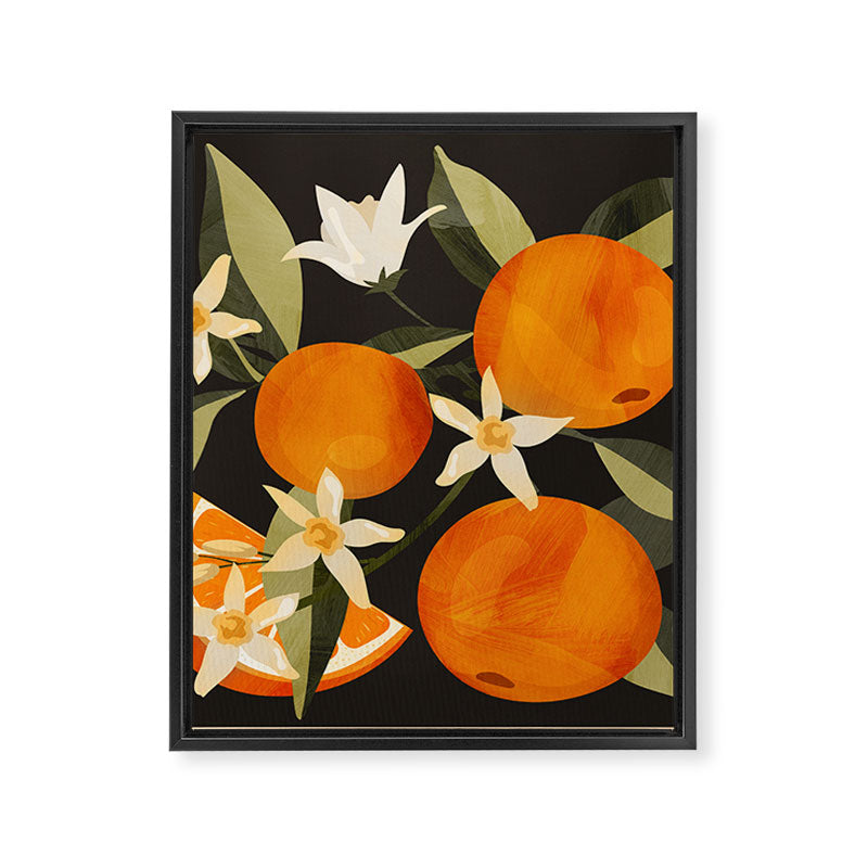 Oranges Botanical Art 1 Framed Canvas Print Gallery Image 8