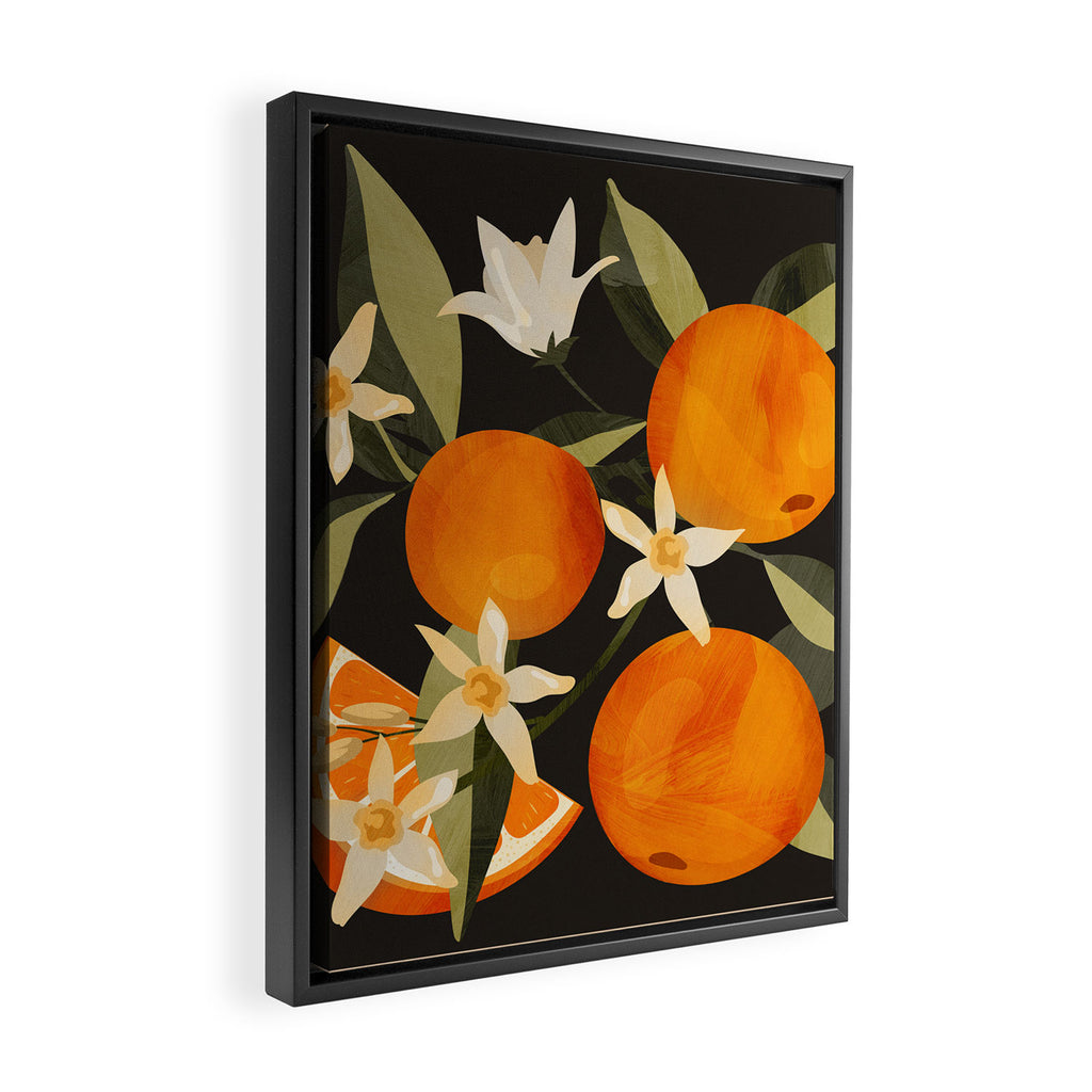 Oranges Botanical Art 1 Framed Canvas Print Gallery Image 2