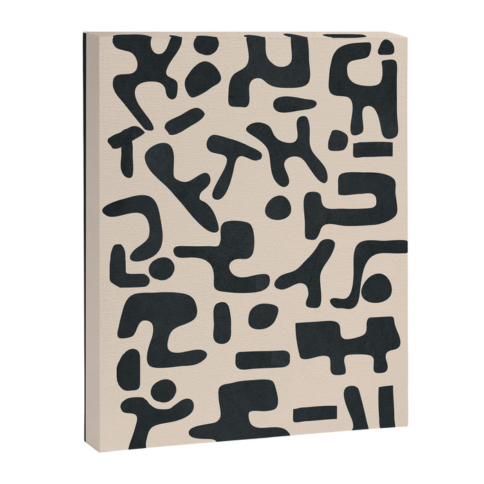 Organic Contemporary Modern Shapes 05 Canvas Print Gallery Image 1