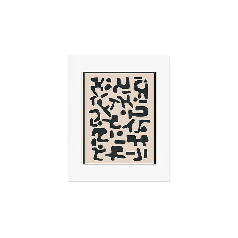 Organic Contemporary Modern Shapes 05 Art Print Gallery Image 1
