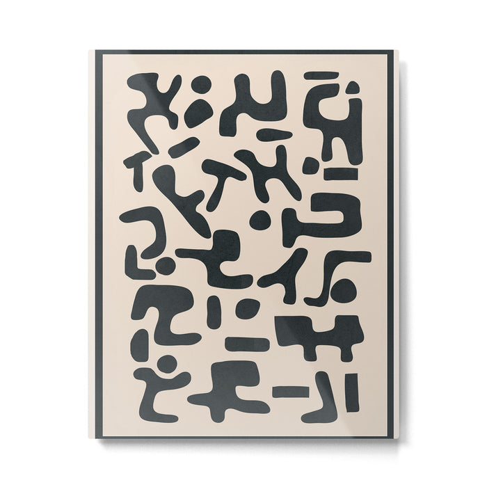 Organic Contemporary Modern Shapes 05 Metal Print Gallery Image 1